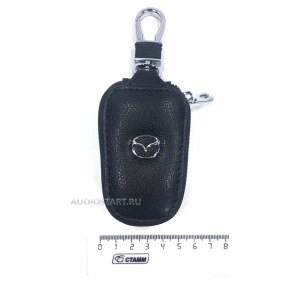 Ключница кожаная с логотипом Mazda - Мазда