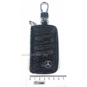 Ключница кожаная с логотипом Mercedes Benz - Мерседес Бенц